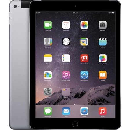 Apple iPad Air 2, 9.7in, Wi-Fi, 16GB, Space Gray (MGL12LL/A) (Refurbished)