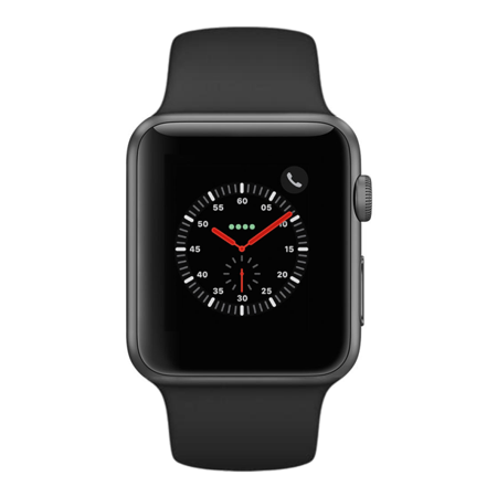 Apple Watch Series 2 - 42mm, WiFi - Space Gray with Black Sport Band - Scratch & Dent