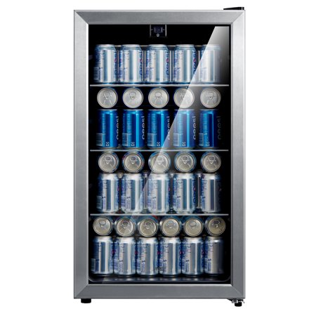 Arctic King 115 Can Beverage Fridge, Stainless Steel Frame