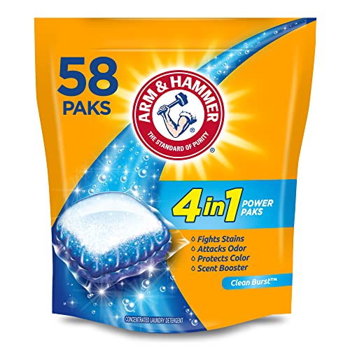 Arm & Hammer 4-in-1 Laundry Detergent Power Paks, 58 Count ON SALE!
