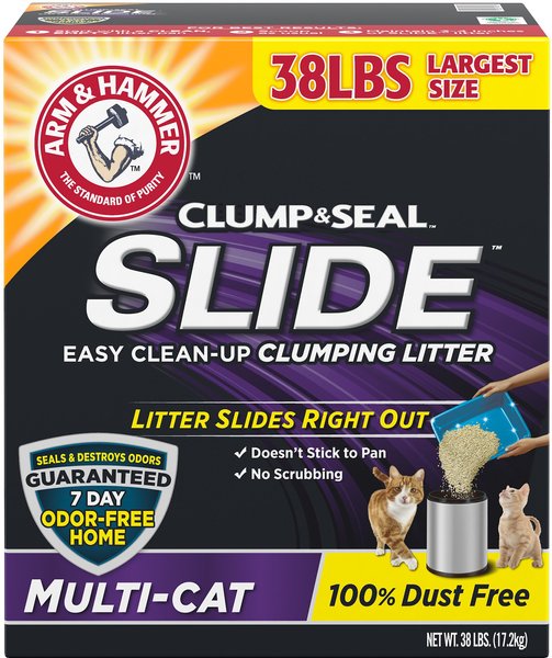 Arm & Hammer Litter Slide Multi-Cat Scented Clumping Clay Cat Litter on Sale At Chewy