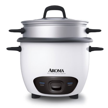 Aroma Housewares 14-Cup (Cooked) (7-Cup UNCOOKED) Pot Style Rice Cooker and Food Steamer (ARC-747-1NG)