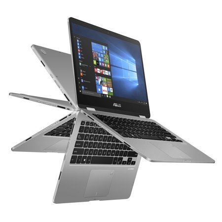 ASUS VivoBook Flip 14 Thin and Light 2-in-1 Laptop, 14” FHD Intel Core i5-8265U, 8GBDDR4 RAM, 512GB SSD, Glossy, Touch, Fingerprint Reader,Windows 10, Star Grey,TP412FA-SB55T