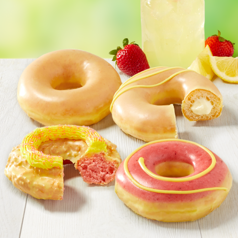 BOGO Krispy Kreme New Lemonade Glazed Doughnuts Today Only!!