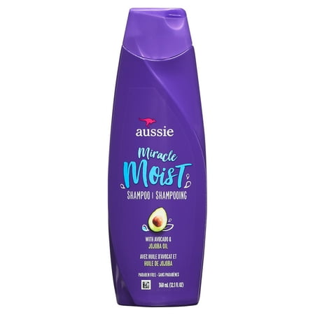 Aussie Miracle Moist Shampoo with Avocado, Paraben Free, 26.2 fl oz - WALMART