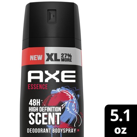 AXE Dual Action Body Spray Deodorant for Men, Essence Black Pepper & Cedarwood Formulated without Aluminum, 5.1 oz