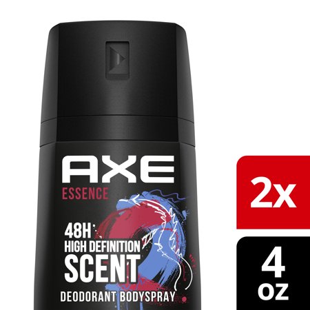 Axe Essence Body Spray for Men, 4 Oz, 2 Pack