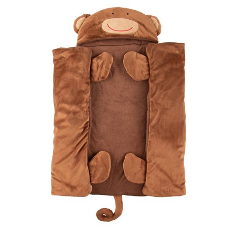 B. Boutique Hooded Bath Towel for Kids 2T - 4T, Plush Animal Monkey