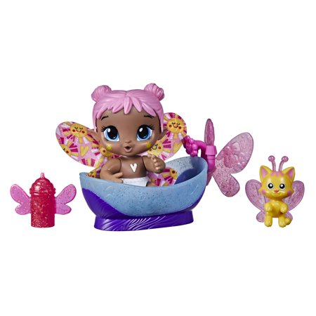 Baby Alive GloPixies Minis Doll, Bubble Sunny, Glow-In-the-Dark Pixie with Surprise Friend