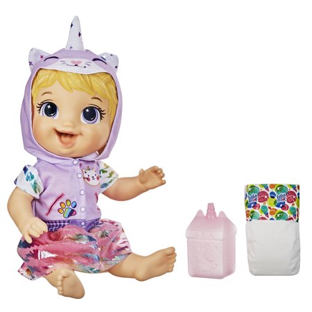Baby Alive Tinycorns Doll, Unicorn, Drinks & Wets, for Kids Ages 3 and Up