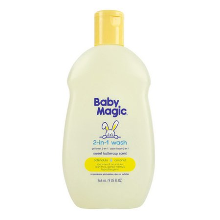 Baby Magic 2 In 1 Baby Wash, Calendula and Coconut, 9 Oz, 6 Pack