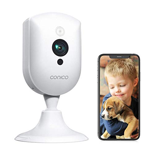 Baby Monitor, Conico 1080P Home Security Indoor Camera with Sound Motion Detection IR Night Vision, Pet Camera with 2- Way Audio 8X Zoom, WiFi Camera Cloud Service Compatible with Alexa