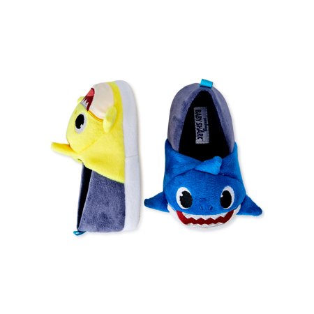 Baby Shark & Daddy Shark Toddler Boys Mismatch Slippers with Gift Box