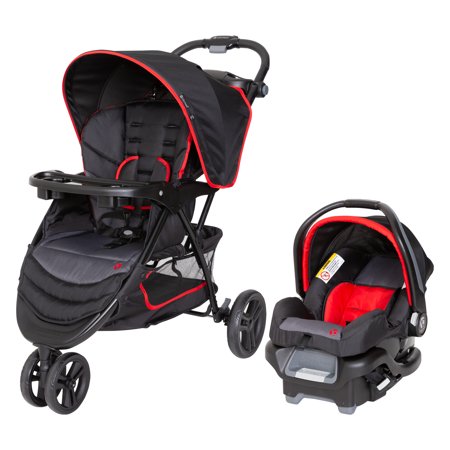 Baby Trend EZ Ride Travel System Stroller, Two Toned Mars Red