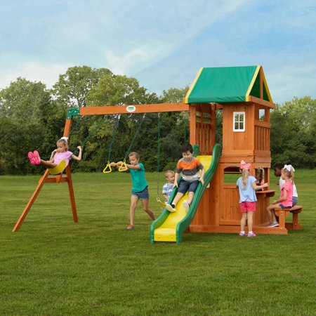 Backyard Discovery Oakmont Cedar Wooden Swing Set