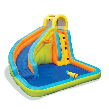 Banzai 28140 Splash 'N Blast Kids Outdoor Backyard Inflatable Water Slide Park