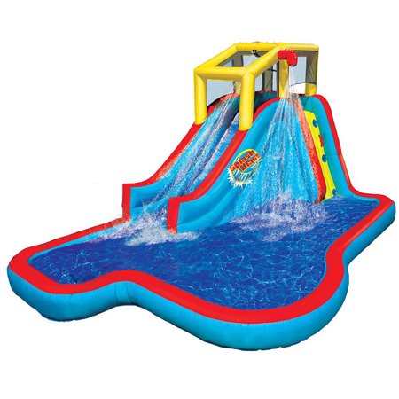 Banzai Slide N Soak Splash Park Kids Inflatable Outdoor Backyard Water Park
