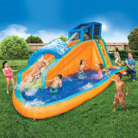 Banzai Surf Rider Aqua Park (Inflatable Water Slide Backyard Summer Fun Pool)