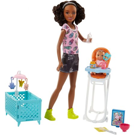 Barbie Babysitters Inc. Nikki Doll and Feeding Playset