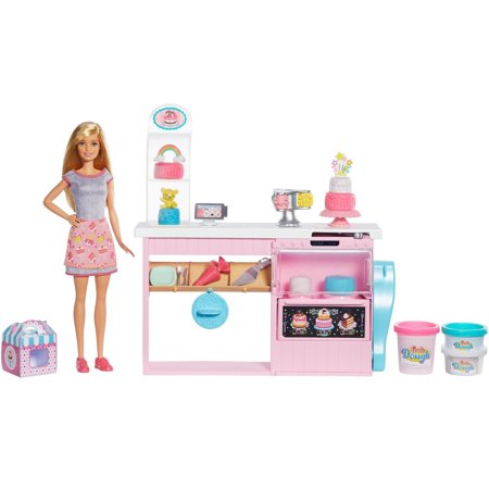 Barbie Career Cake Decorating Playset with Blonde Baker Doll