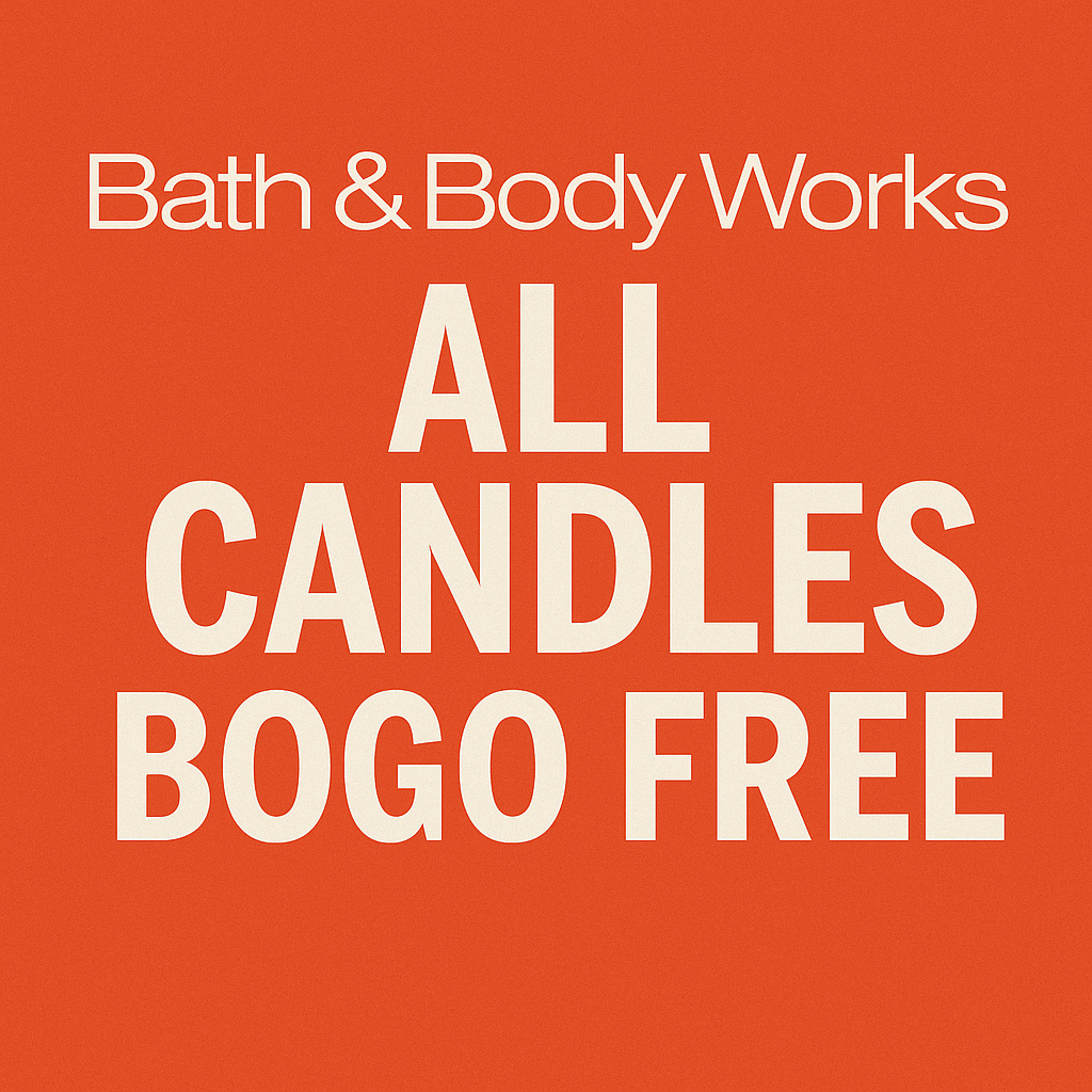 Bath and Body Works Candle Sale – All Candles BOGO FREE! Bath &Amp; Body Works Candle Sale