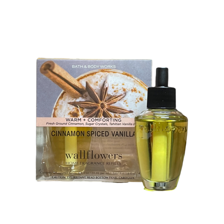Bath and Body Works Cinnamon Spiced Vanilla Wallflowers Fragrance Refills, 2-Pack
