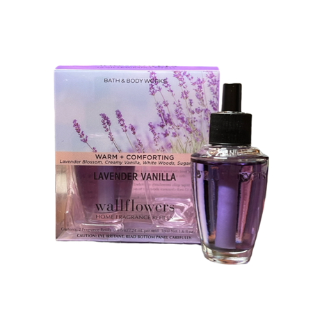 Bath and Body Works Wallflowers Home Fragrance Refill (Lavender Vanilla) 2 Pack