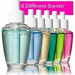 Bath & Body Works 6-Pack Wallflowers Sampler Fragrance Refills, 6 Different Scents, Assorted Colors