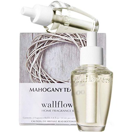 Bath & Body Works Mahogany Teakwood Wallflowers Home Fragrance Refills, 2-Pack (1.6 fl oz total)