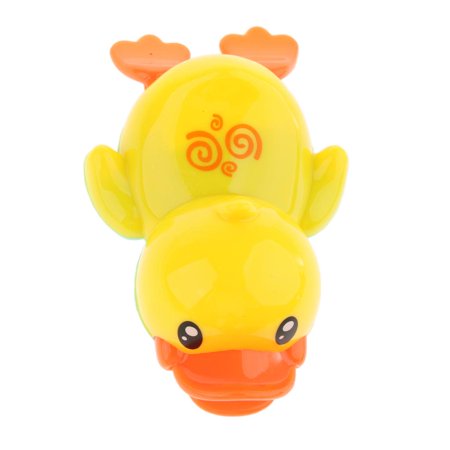 Bath Swimming Yellow Duck Toy for Baby Toddler, Wind Up Chain, Bathing Water Toy, Swimming Tub Bathtub Pool Toy