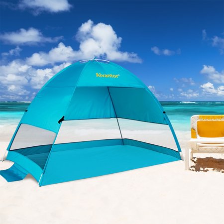 Beach Tent Pop-Up Beach Umbrella Sun Shelter Pop Up UV50+ Canpoy by Alvantor, Coolhut Plus