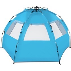Beach Tent Quick-Open Free Ride Camping Tent in Blue