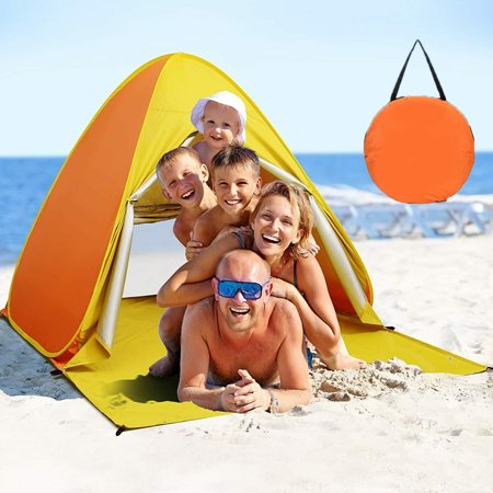 Beach Tent,Pop Up Beach Shade, UPF 50+ Sun Shelter Instant Portable Tent Umbrella for Adults Baby Kids Outdoor Activities Camping Fishing Hiking Picnic Touring