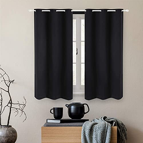 Bedsure Blackout Curtains 63 inch Length 2 Panel Sets - Grommet Curtains for Living Room - Thermal Insulated Curtains for Bedroom (42×63,Black) 13.67 TODAY ONLY AT AMAZON
