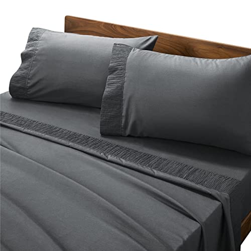 Bedsure California King Sheet Sets Grey - Soft 1800 Cal King Bed Sheets Sets - Amazon Today Only