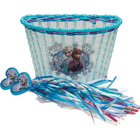 BELL Disney Frozen Child Bike Basket & Streamer Combo