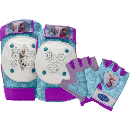 Bell Disney Frozen Protective Pad and Glove Set, Purple/Aqua