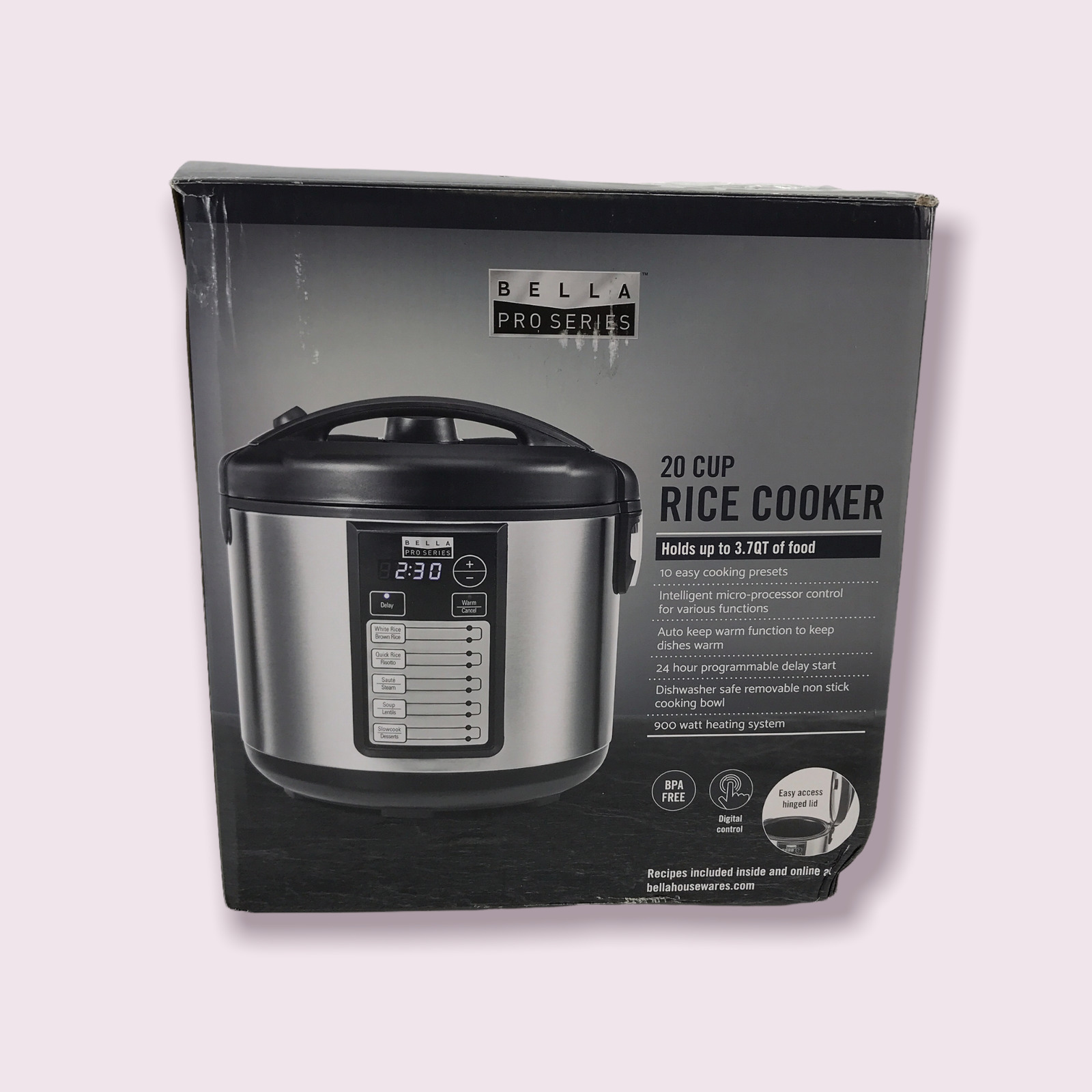 Bella Pro Series - Pro Series 20-Cup Rice Cooker - Stainless Steel ON SALE AT BEST BUY!