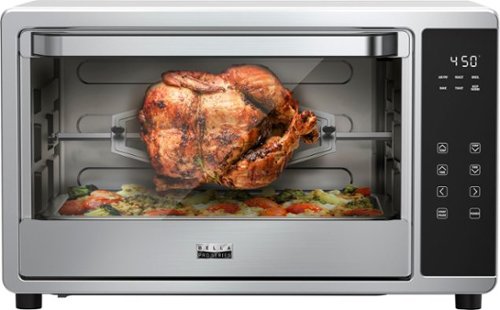 Bella Pro Series - 6-Slice Air Fryer Toaster Oven with Rotisserie