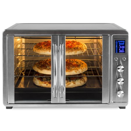 Best Choice Products 55L 1800W Extra Large Countertop Turbo Convection Toaster Oven w/ French Doors, Digital Display WALMART CLEARANCE