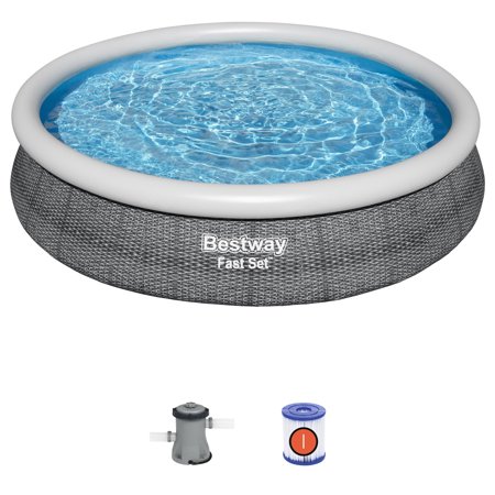 Bestway Fast Set 57444E-BW 12' x 30" Inflatable Above Ground Swimming Pool