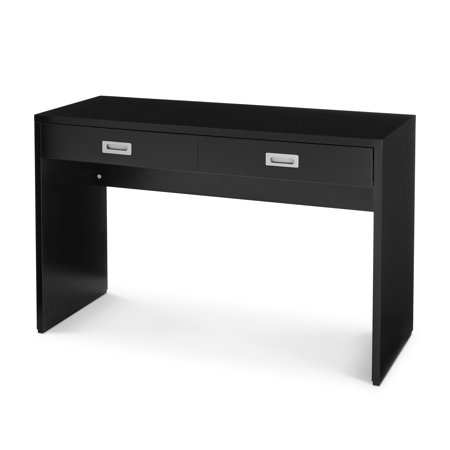 Better Homes & Gardens 2 Drawer Ludlow Desk, Solid Black