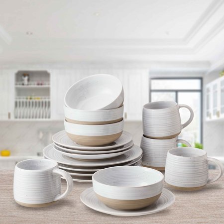 Better Homes & Gardens Abott Stoneware 16 Piece Dinnerware Set