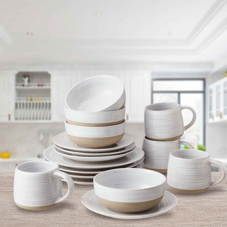 Better Homes &Amp; Gardens Abott Stoneware 16 Piece Dinnerware Set