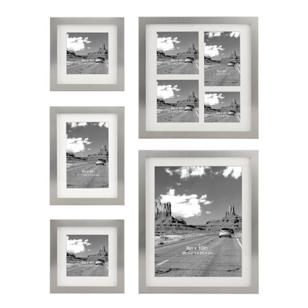 Better Homes & Gardens Set of 5: Metal Wall Gallery Photo Frames