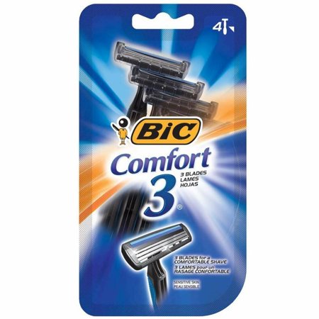 Bic Comfort 3 Blades Comfortable Shave Sensitive Skin for Men 4 ct, 6-Pack