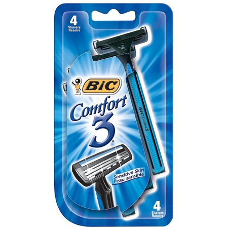 Bic Comfort 3 Sensitive Disposable Shaver 4 ea (Pack of 3)