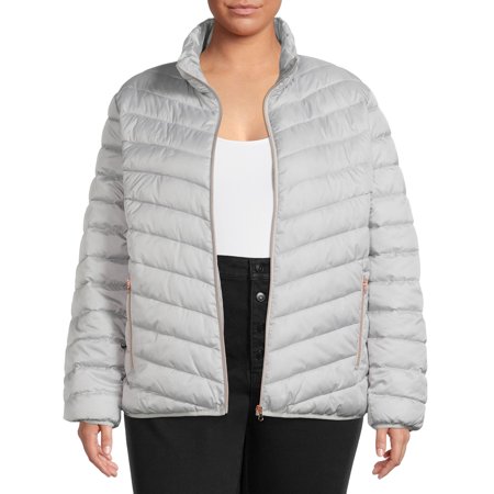 Big Chill Women's Plus Size Packable Puffer Jacket