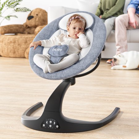 Bioby Baby Swing, 360 Rotatable with bluetooth Music for Infants