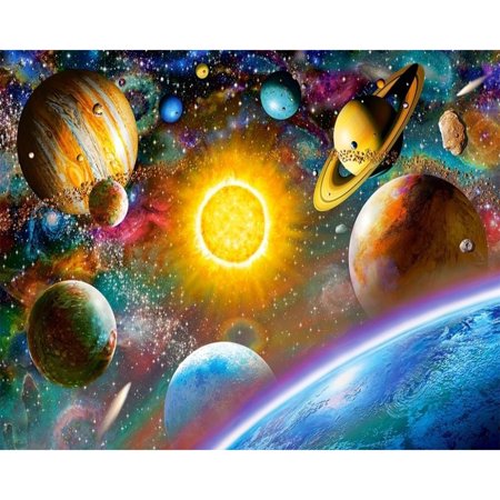 BIOSA Vast Universe Oil Paint By Numbers DIY Coloring Picture for Adults Children Kits